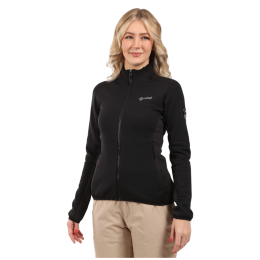 Veste polaire fonctionnelle femme Kilpi PREMIO-W noir / gris BLK