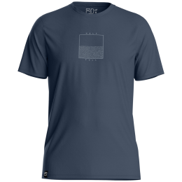 T-shirt fonctionnel homme Ortovox 150 Cool Half Full Ts bleu foncé Dark Arctic Grey