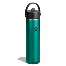 Thermos Hydro Flask 24 Oz Lightweight Wide Flex Straw Cap vert Emerald Green