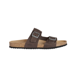 Pantoufles homme Geox U Sandal Ghita brun DK COFFEE