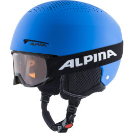 Ensemble casque et lunettes Alpina Zupo Set (+Piney) bleue modrá
