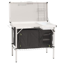 Cuisine Outwell Drayton Kitchen Table noir / blanc