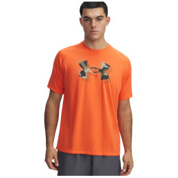 T-shirt homme Under Armour M Tech Print Fill SS orange Fire / / Baroque Green