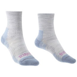 Chaussettes femme Bridgedale Hike LW MP 3/4 Crew Women's bleu clair Grey/SmokyBlue/