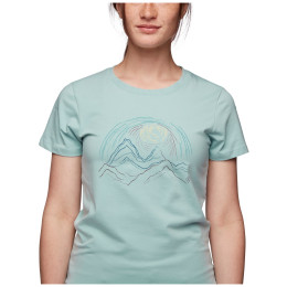 T-shirt femme Black Diamond Summit Scribble Tee bleue Ice blue
