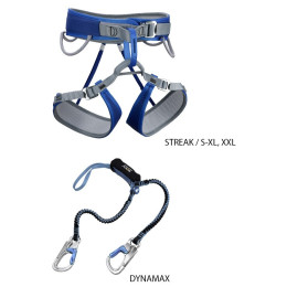 Kit via ferrata Rock Empire Empire Dynamax Streak Set bleue