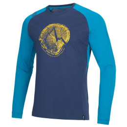 T-shirt homme La Sportiva Cross Section Long Sleeve M bleu foncé Night Blue/Crystal