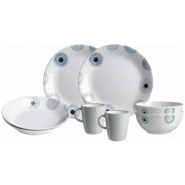 Set de vaisselle Brunner Set tête-à-tête Deep Sea 8 pcs blanc