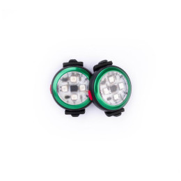 Lumière pour chien Curli Luumi Safety LED Lights rechargeable vert foncé