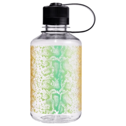 Bouteille Nalgene Narrow Mouth Animal Print 500 ml vert / jaune Clear Rainbow Snake