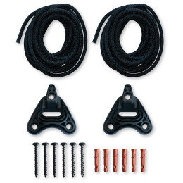 Set de fixation hamac La Siesta Uchycení sítě Home Rope vert Black