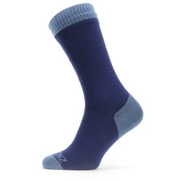 Chaussettes imperméables SealSkinz WP Warm Weather Mid Lenght bleu / bleue claire NavyBlue
