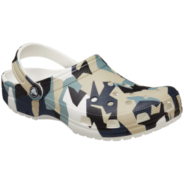 Pantoufles Crocs Geo Camo Clog blanc / noir White/Multi