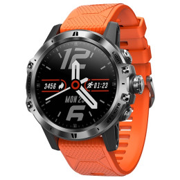 Monte Coros Vertix GPS Adventure Watch argenté / orange Silver/Orange