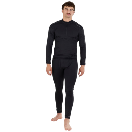 T-shirt fonctionnel homme Fundango Novak Midlayer noir black