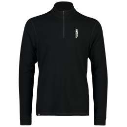 T-shirt fonctionnel homme Mons Royale Cascade Merino Flex 200 1/4 Zip vert Black