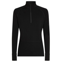 T-shirt fonctionnel homme Icebreaker Men Mer 200 ZoneKnit LS Half Zip noir Black