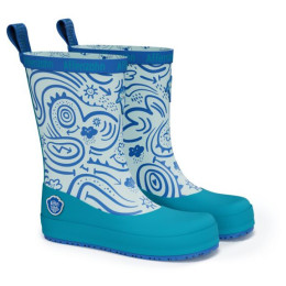 Bottes enfants Affenzahn Rainboot Vegan Plashy Shark bleu Shark