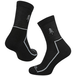 Chaussettes MOOA Merino Forest noir Black