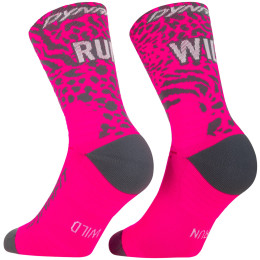 Chaussettes Dynafit Run Wild Crew Sk rose pink glo/0720
