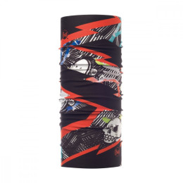 Echarpe enfant Buff Coolnet UV + Junior noir / rouge BoltyMulti