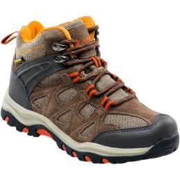 Chaussures enfant Hi-Tec Kaori Mid WP Jr brun Brown/DarkBrown/Orange