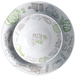 Jeu de bols Brunner Pasta&Salad Bowl Set blanc