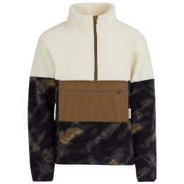 Sweat-shirt femme Fundango Riva Hybrid Pullover beige / brun forest night