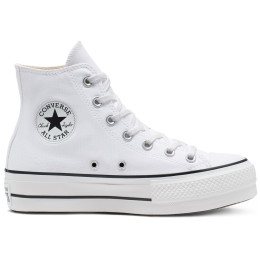 Chaussures femme Converse Chuck Taylor All Star Lift Mid blanc WHITE