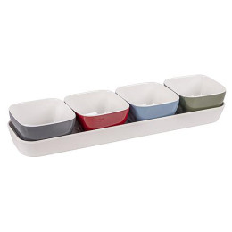 Jeu de bols Bo-Camp Snackset 4 100% Malamine mix3 Multicolor