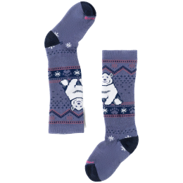 Chaussettes Smartwool Kids' Wintersport Full Cushion Polar Bear bleu