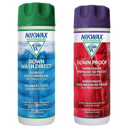 Imprégnation Nikwax Down wash direct + Down Proof 2x 300ml