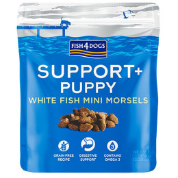 Friandises pour chiens Fish4Dogs Puppy White Fish Morsels Digestion 150g