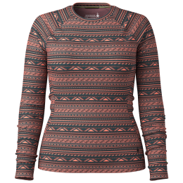 T-shirt fonctionnel femme Smartwool W Classic Thermal Merino Base Layer Crew gris / orange CORAL REEF SUMMIT SOUL