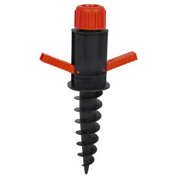 Pied parasol à visser Bo-Camp Beach Umbrella Auger Plastic noir / rouge Black/Red
