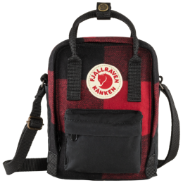 Sac Fjällräven Kånken Re-Wool Sling vert Redblack