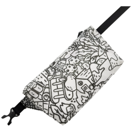 Sac banane High Tail Designs Fanny Pack The Vague Outdoors blanc / noir The Vague Outdoors