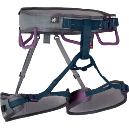 Harnais femme Mammut Ophir 3 Slide Women gris / bleu Titanium/Dawn