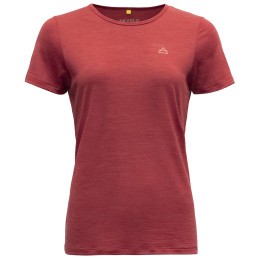 T-shirt fonctionnel femme Devold Valldal Merino 130 Tee Wmn rouge Beauty
