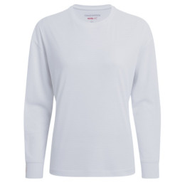 T-shirt femme Craghoppers NosiLife SolarShield+ Long Sleeved T-Shirt blanc White