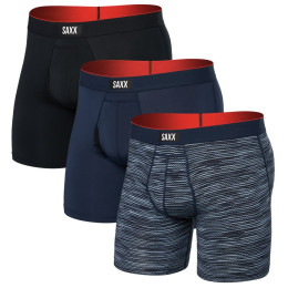 Caleçon Saxx Multi-Sport Mesh Boxer Brief Fly 3Pk bleu wavelength/navy/black