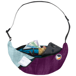 Sac banane Ticket to the moon Upcycled Sling Bag violet Bag Peach / Cloud