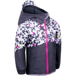 Veste softshell enfant Unuo Fleece Street gris / rose