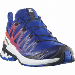Chaussures homme Salomon Xa Pro 3D V9 Gore-Tex Equipe bleu / rouge Surf The Web / Fiery Red / White