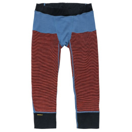 Pantalon sous-vêtement 3/4 homme Devold Tuvegga Merino 3/4 Longs Man bleu / rouge CAYENNE