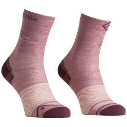 Chaussetttes en laine mérinos pour femme Ortovox Alpine Light Comp Mid Socks W rose Dusk Rose