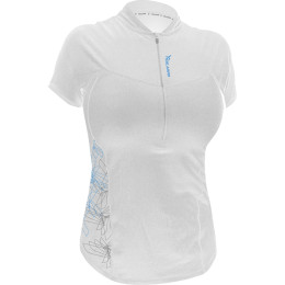 T-shirt femme Silvini Borgo WD253 blanc / bleu WhiteBlue
