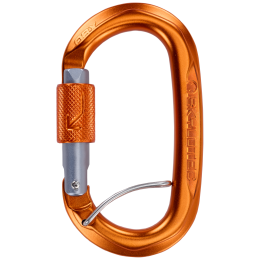 Mousqueton Climbing Technology Obx BGL orange / gris Titanium/Orange/Titanium