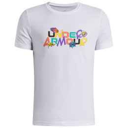 T-shirt fonctionnel enfant Under Armour UA B Patch Pack Wm SS White blanc / noir White / / Black