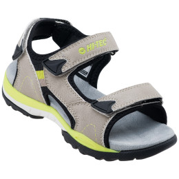 Sandales enfant Hi-Tec Maleni Jr gris / jaune Black/Sand/Lime Yellow